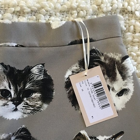 ❤︎ Paul & Joe Sister ❤︎ Cat Print TINA Skirt - Picture 4 of 6